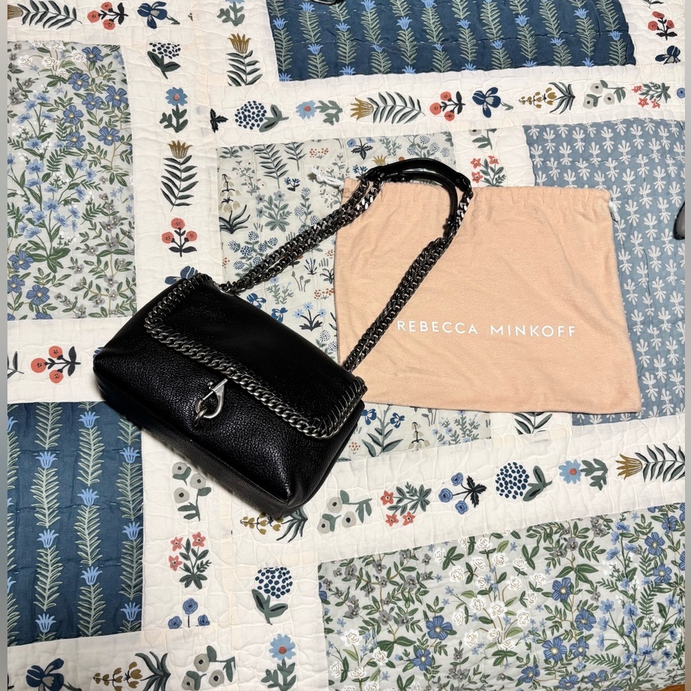 Rebecca Minkoff Black Crossbody Bag with Chain Strap